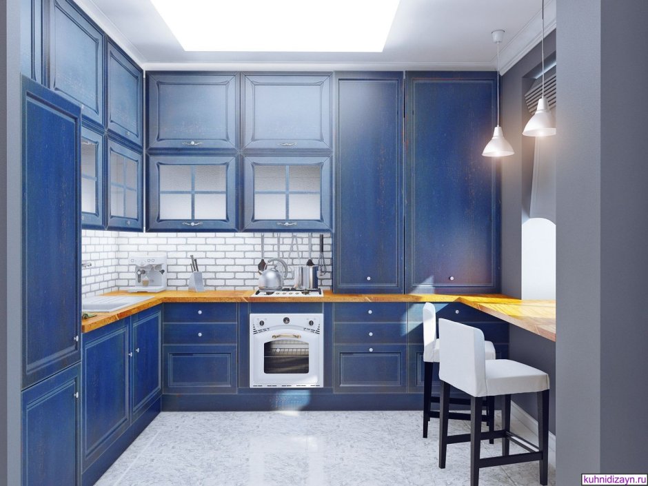 Синяя кухня икеа