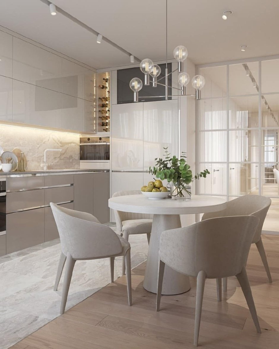 Кухня в светлых тонах