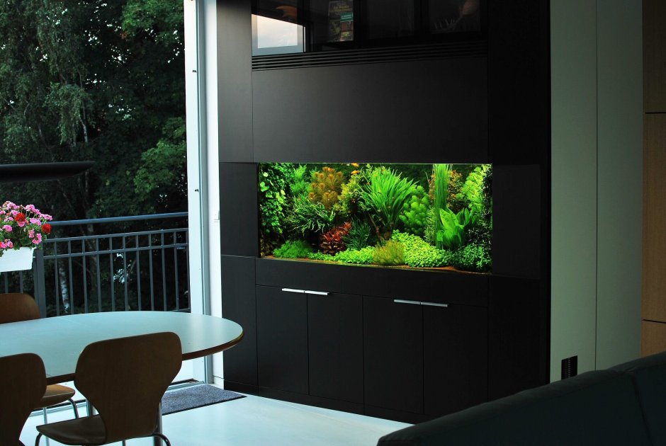 Аквариум в интерьере