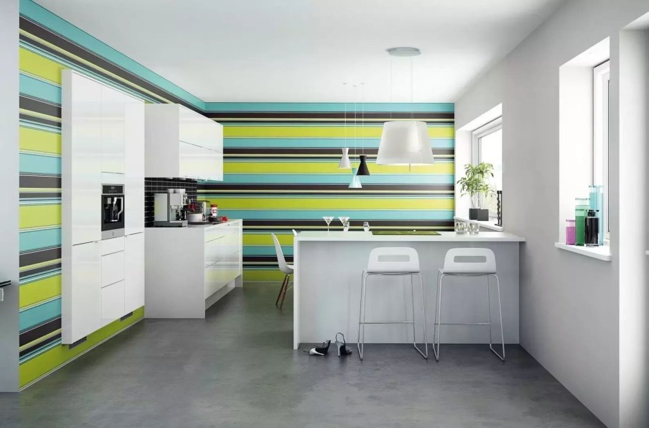 Полосы в интерьере