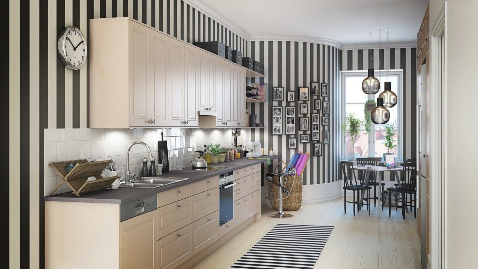 Кухня Будбин икеа Прованс