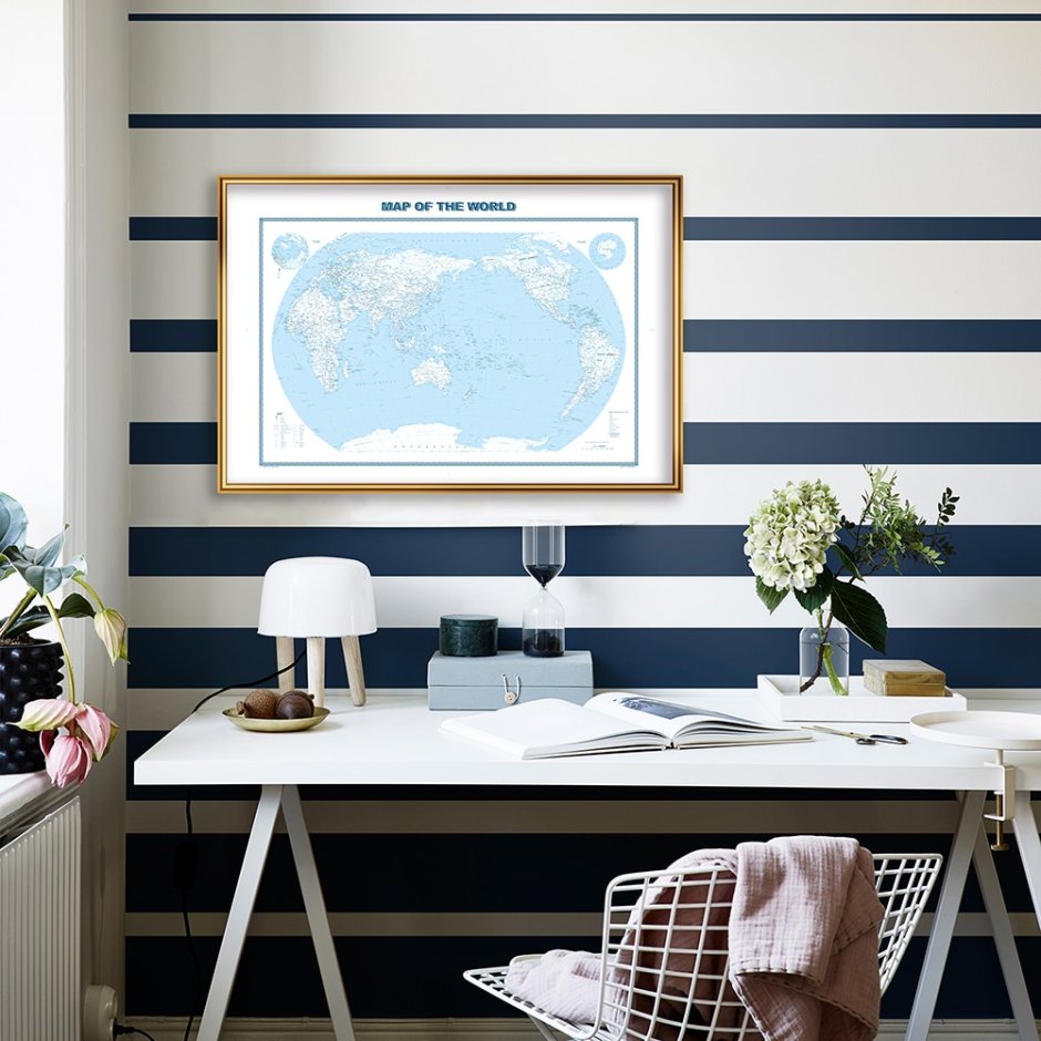 Геометрический принт в интерьере