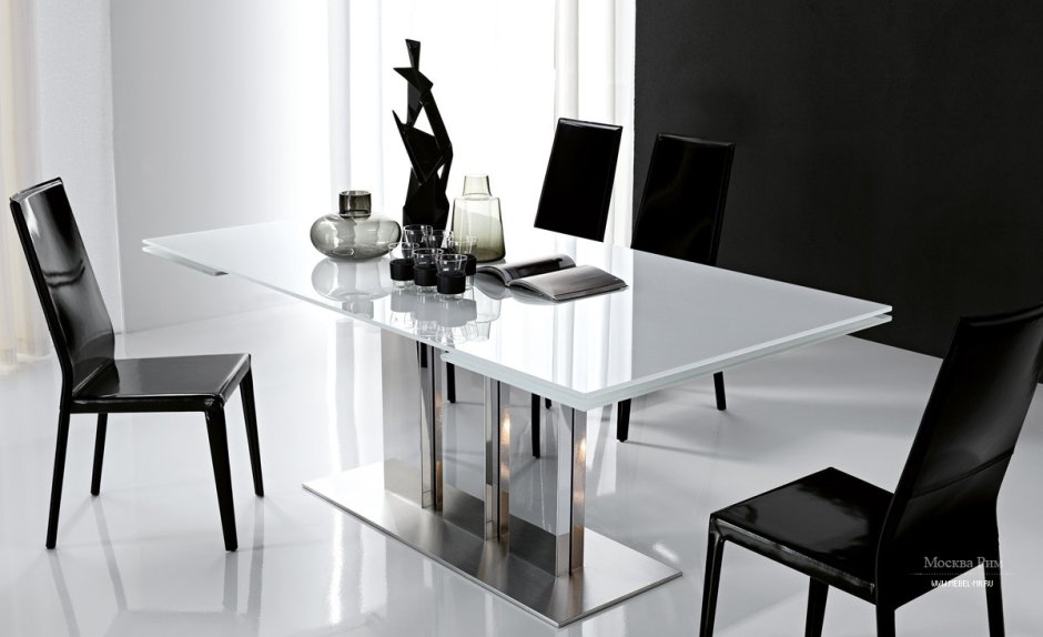 Стеклянные столы для кухни дизайнерские (63 фото)