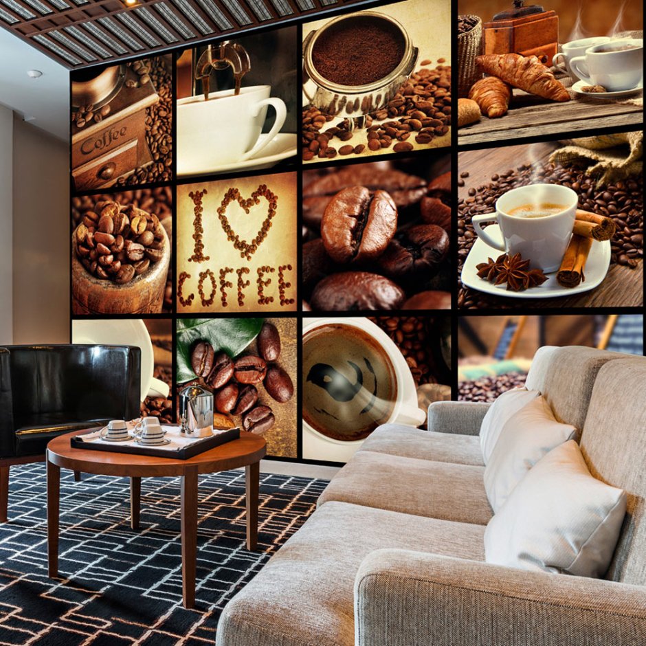 Фотообои на кухню кофейная тематика