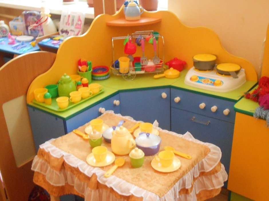 Красивые оформления кухонного уголка в детском саду