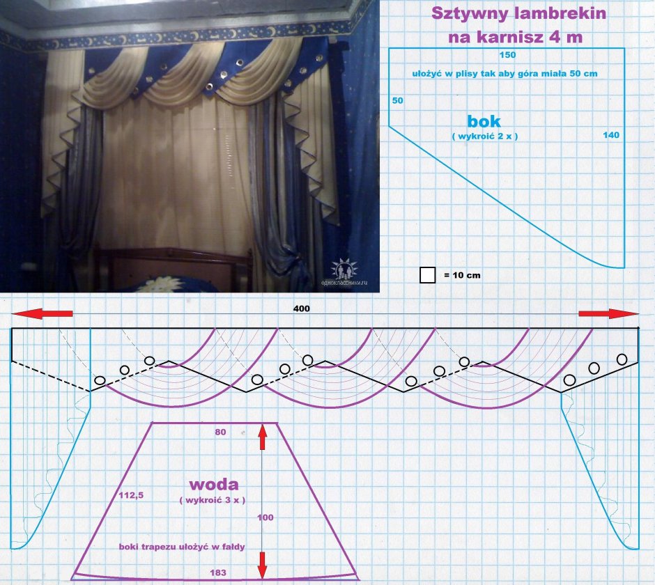 Шторы с ламбрекеном выкройки шитье