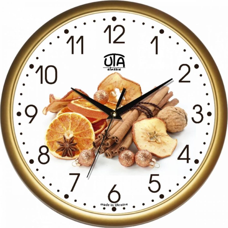 Часы с фруктами на кухню
