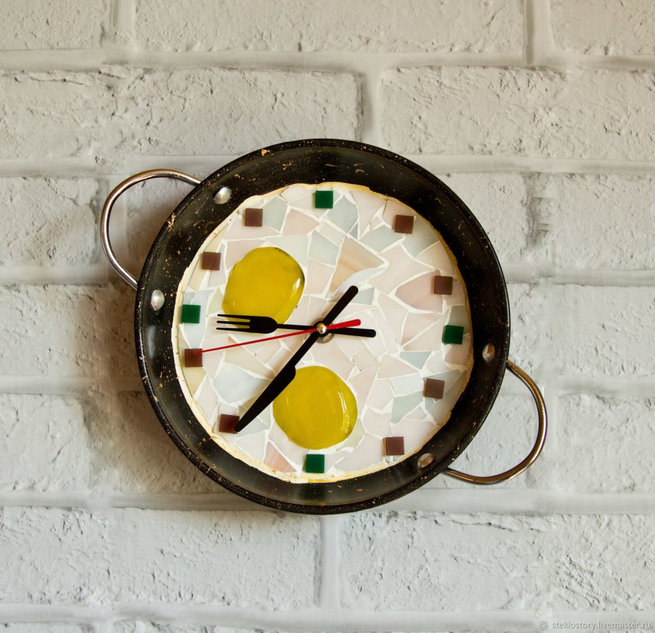 Необычные кухонные часы настенные