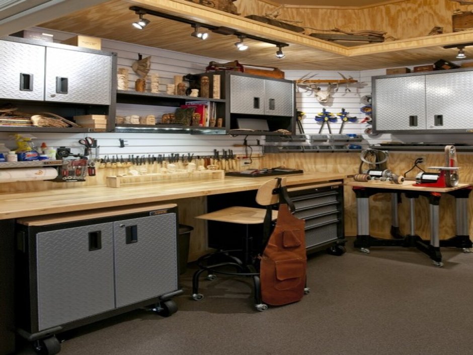 Кухня в гараже дизайн