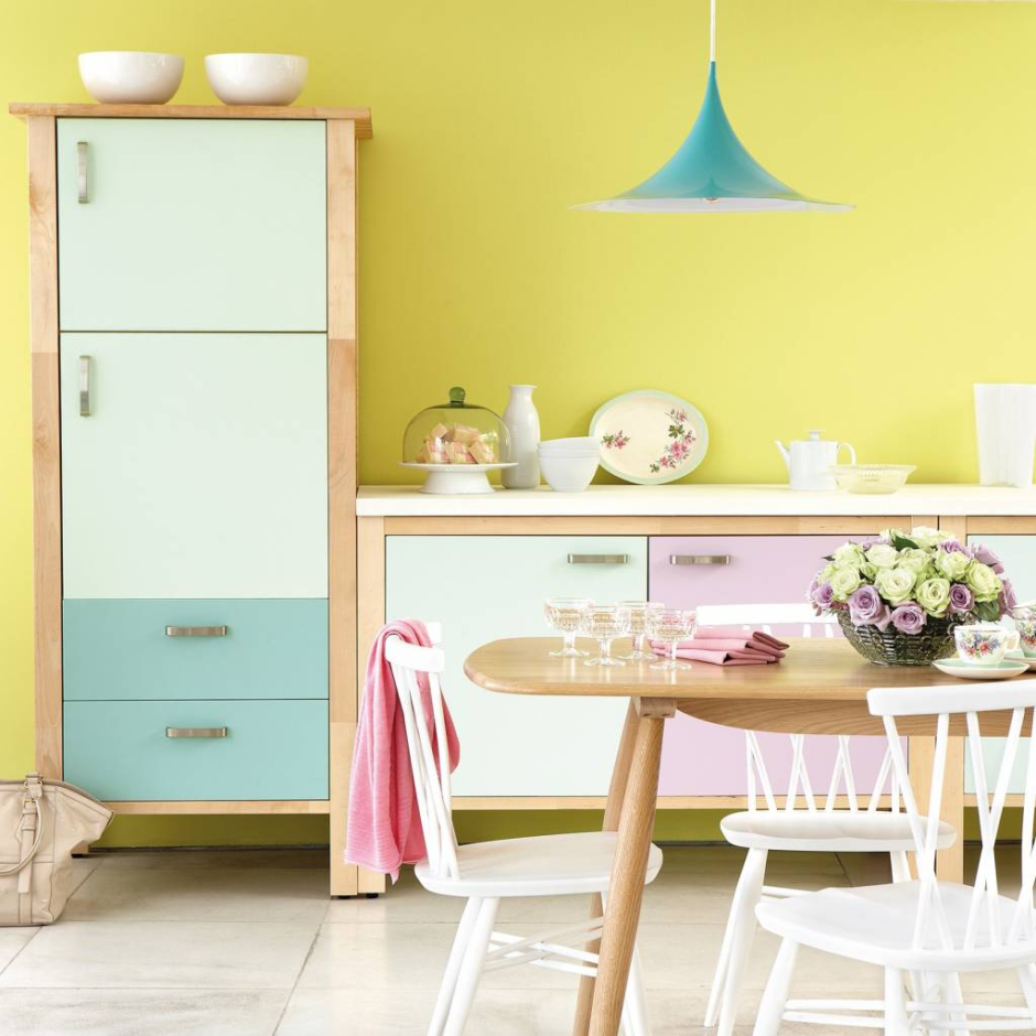 Цветовая гамма для кухни стены