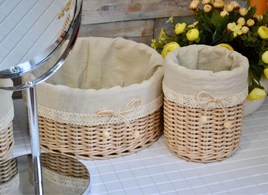 Плетеные корзинки для кухни