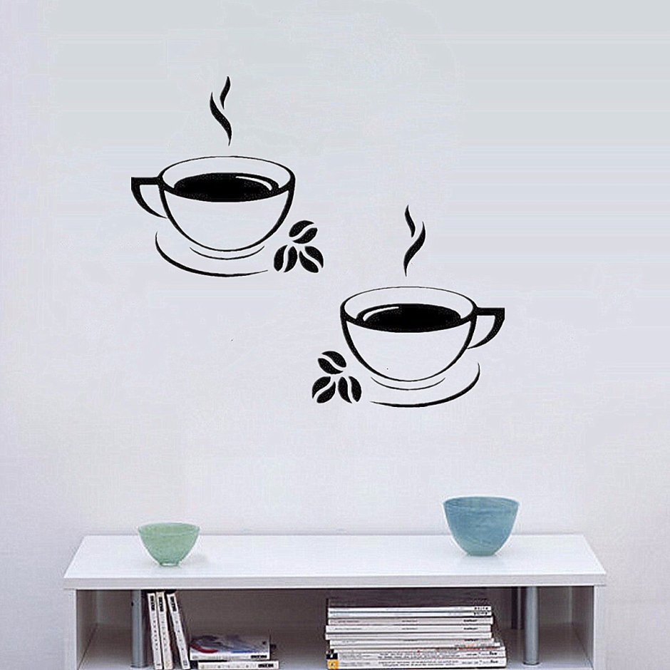 Обои с чашками кофе на кухню (62 фото)
