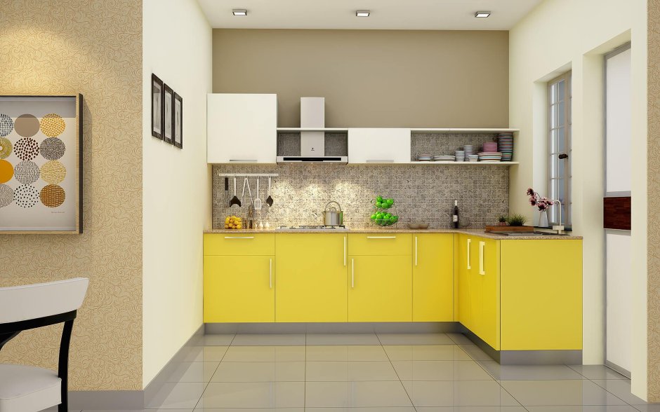 Желтая кухня икеа