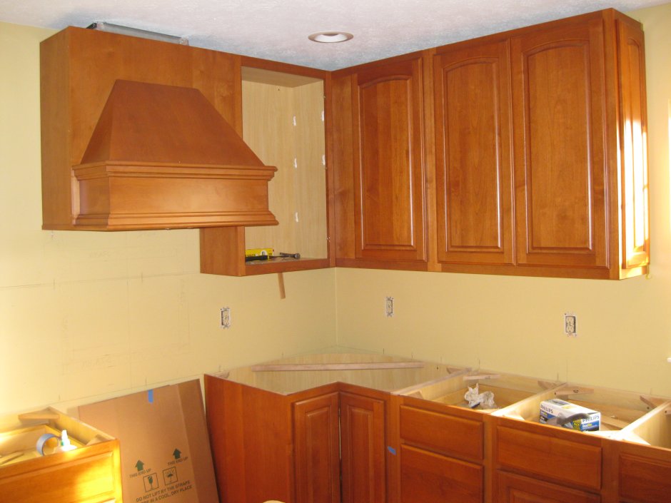 Навесной кухонный шкаф шв-80 вишня
