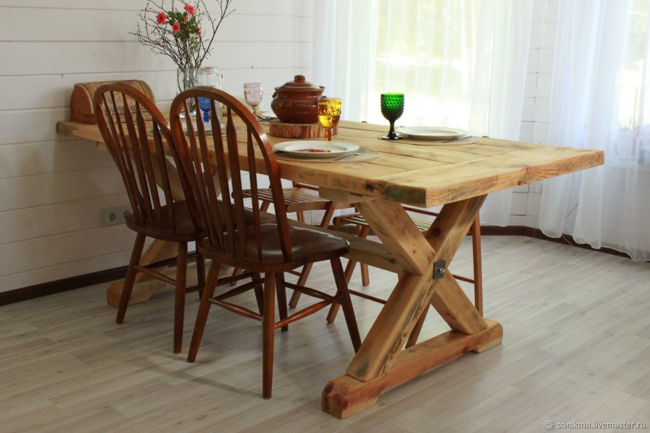 Красивые деревянные столы