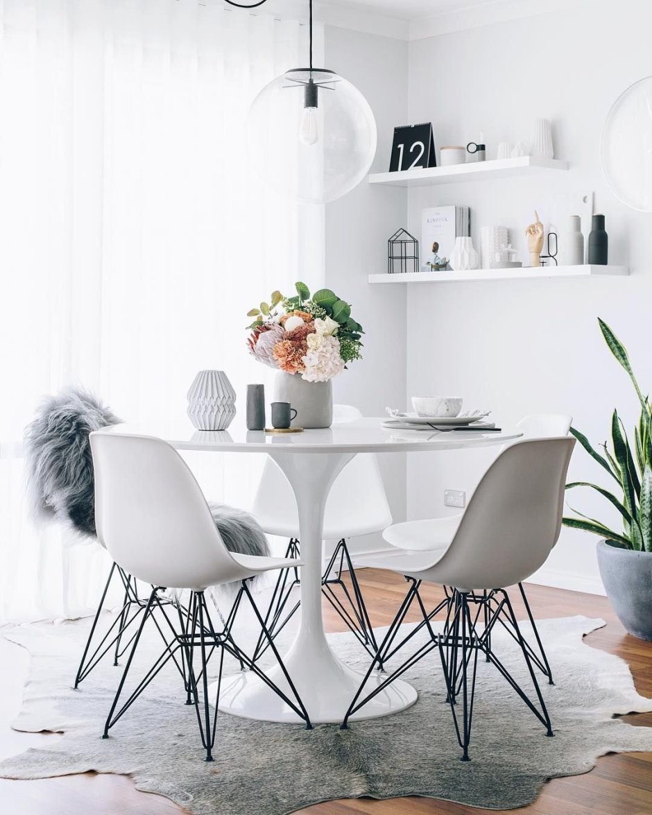 Белые стулья для кухни современный дизайн (63 фото)