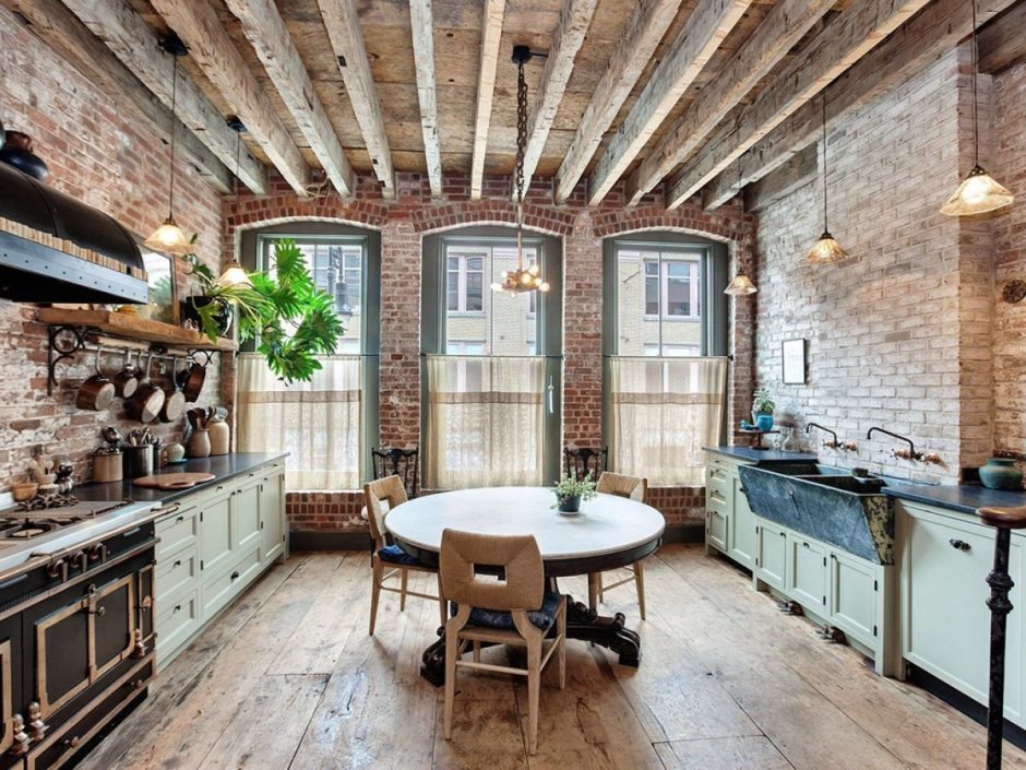 Farmhouse в интерьере стиль лофт
