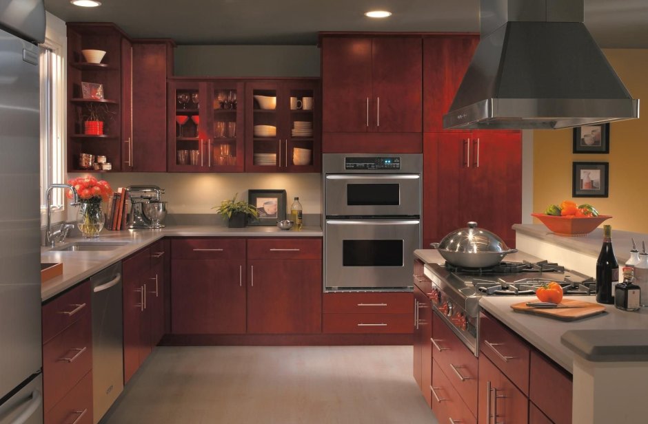 Кухня красная Scavolini