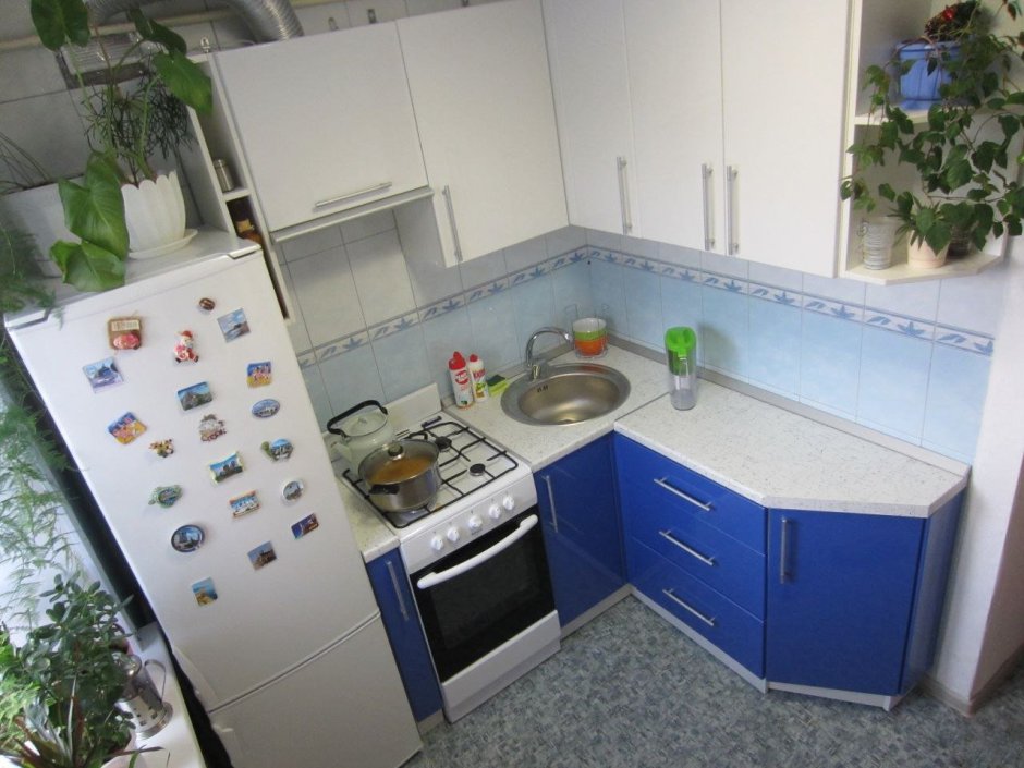 Кухня 6м2 угловая планировка