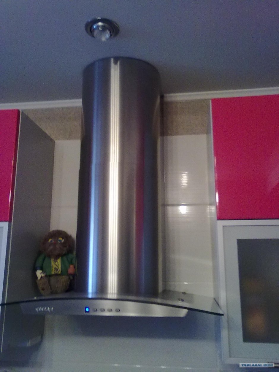 Островная вытяжка в интерьере