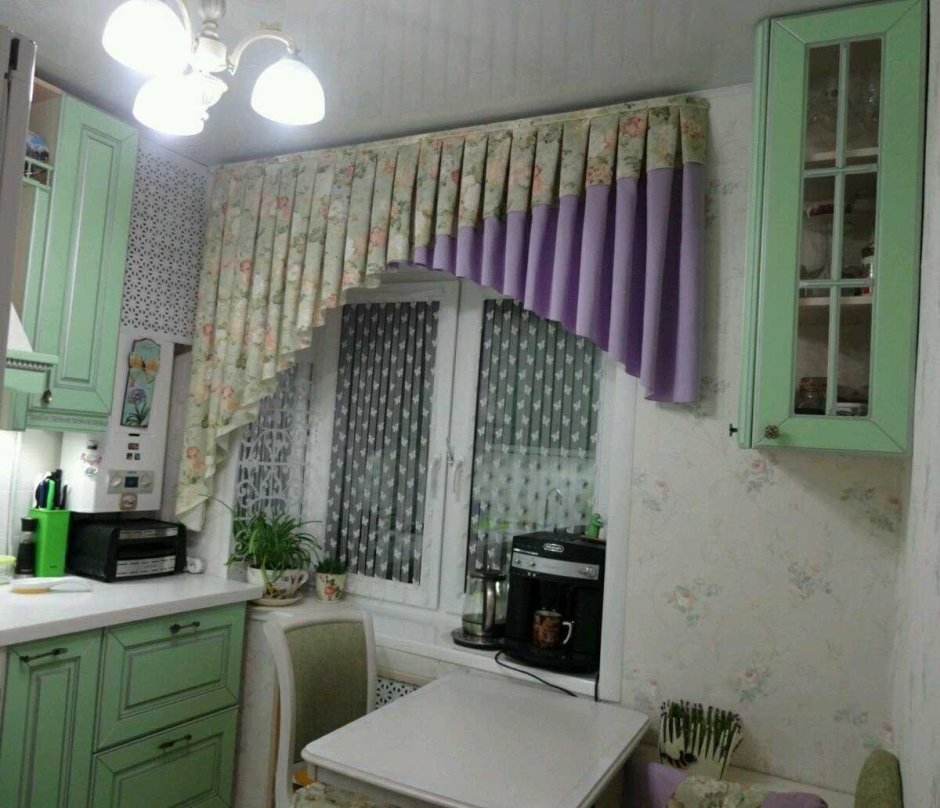 Декор окна на кухне