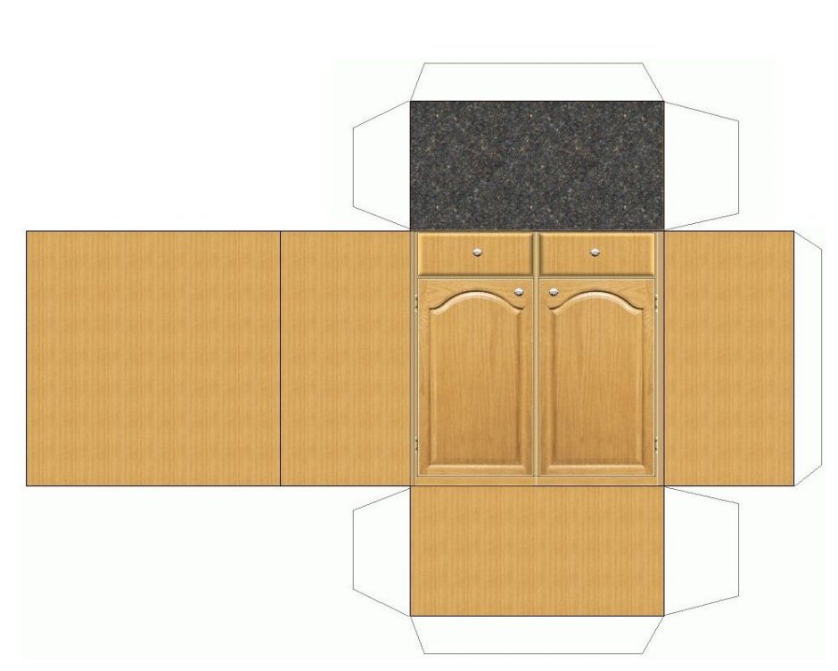 Кухонная мебель из бумаги
