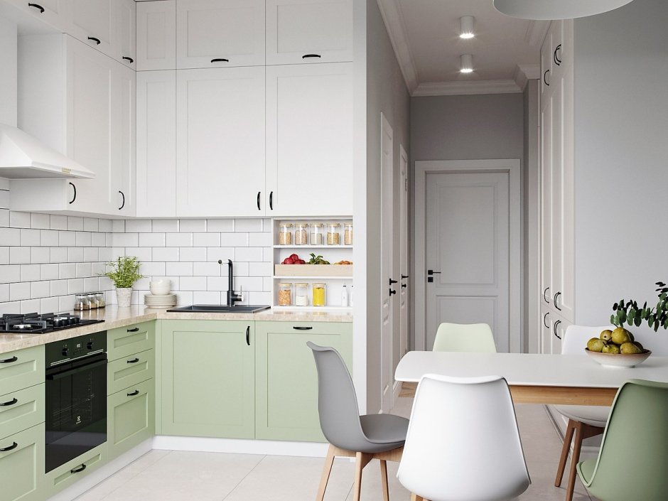 Кухонный гарнитур в шведском стиле