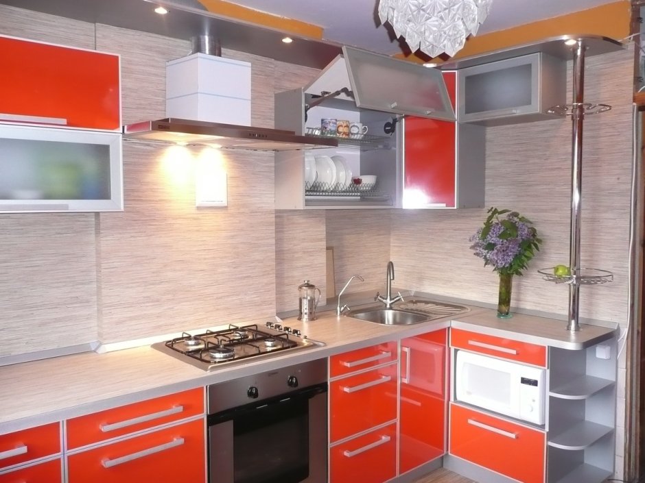 Кухонные фасады с алюминиевой кромкой