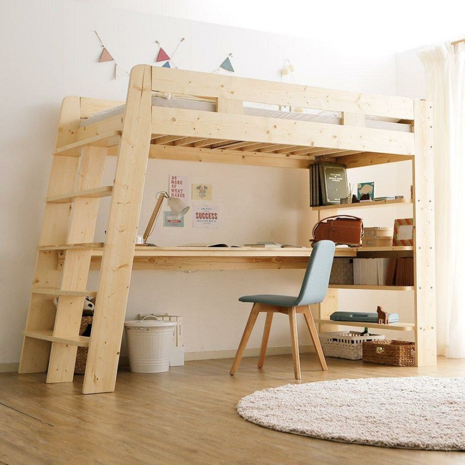 Кровать чердак Loft Bed w2420 d900 h1800