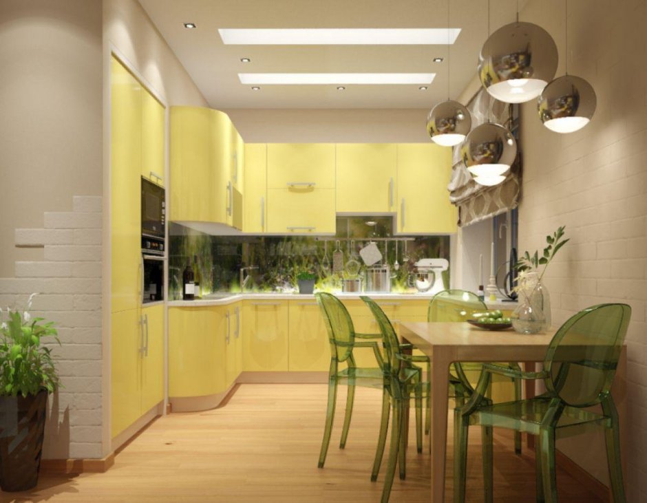 Кухня Модерн желтая