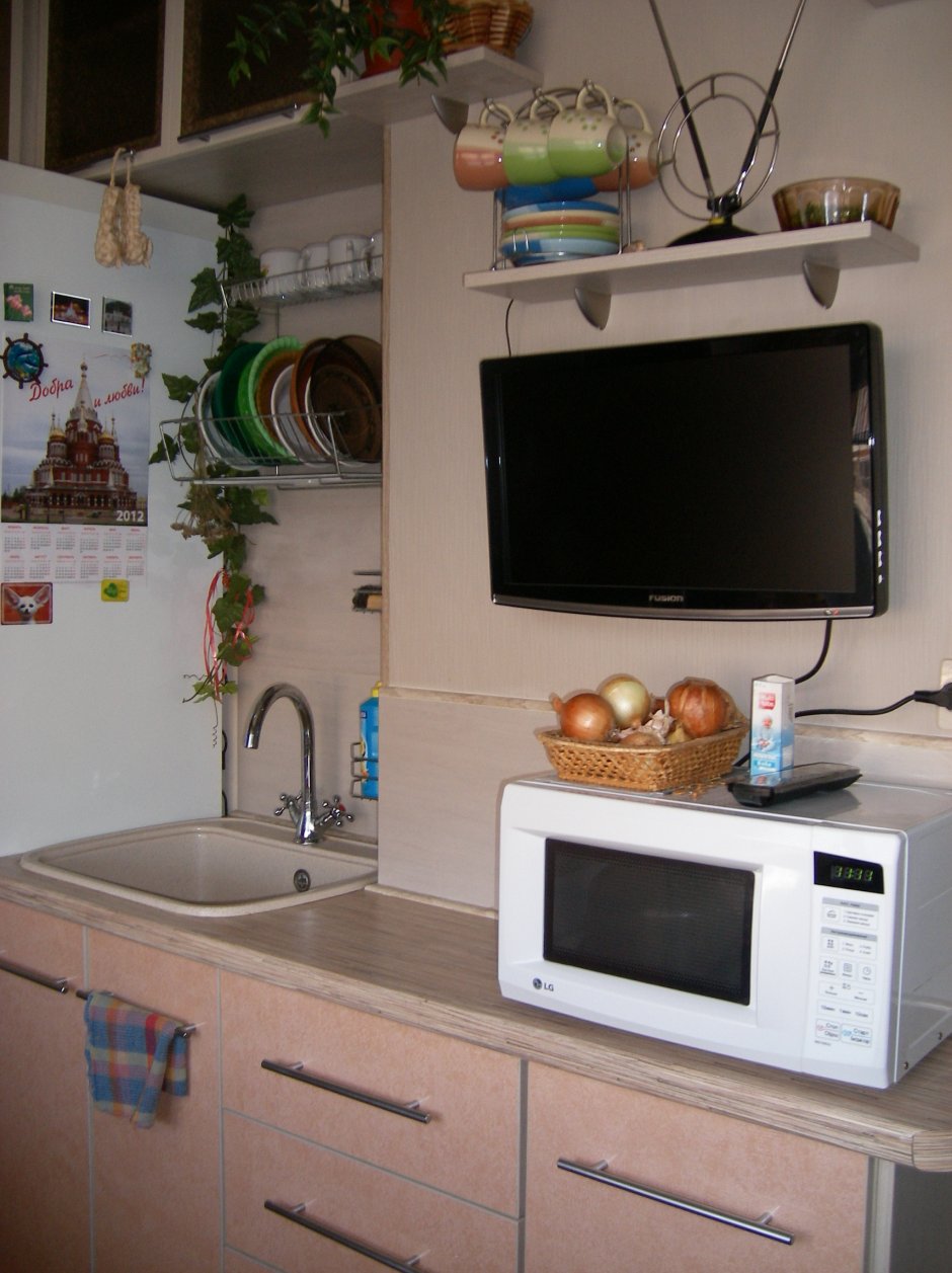 Телевизор в интерьере кухни