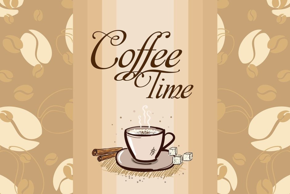Кофе орнамент Постер