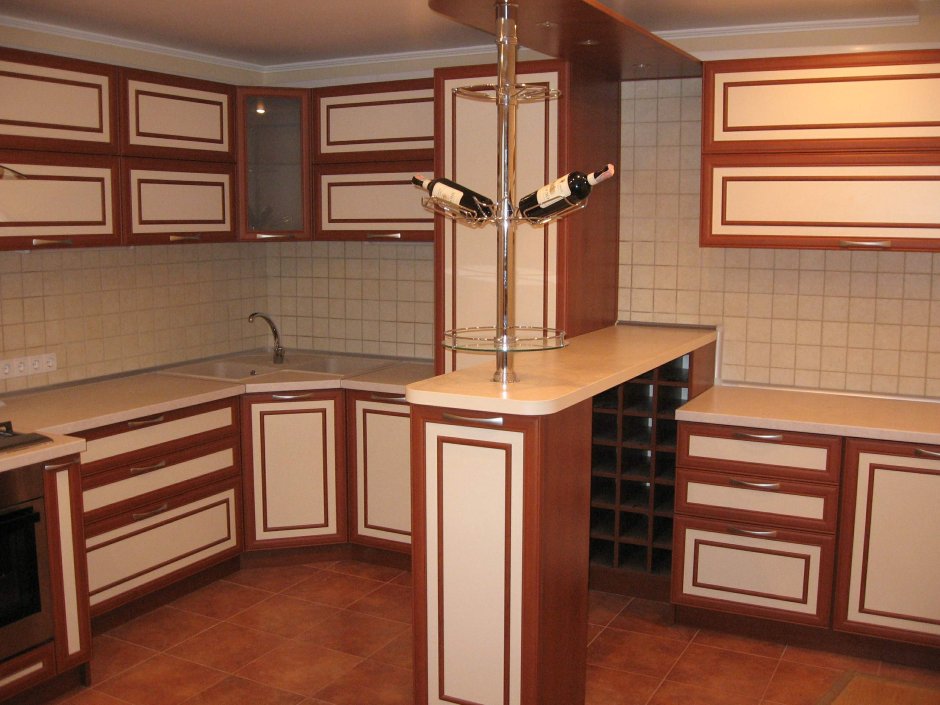 Кухни с барной стойкой