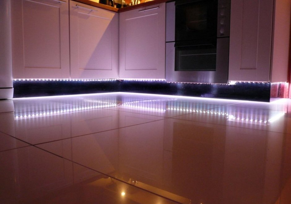 Короб для светодиодной ленты на кухне