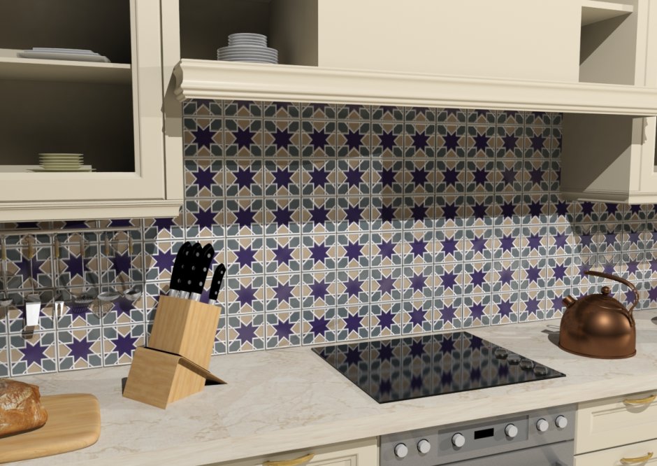 Плитка Backsplash Арабеск