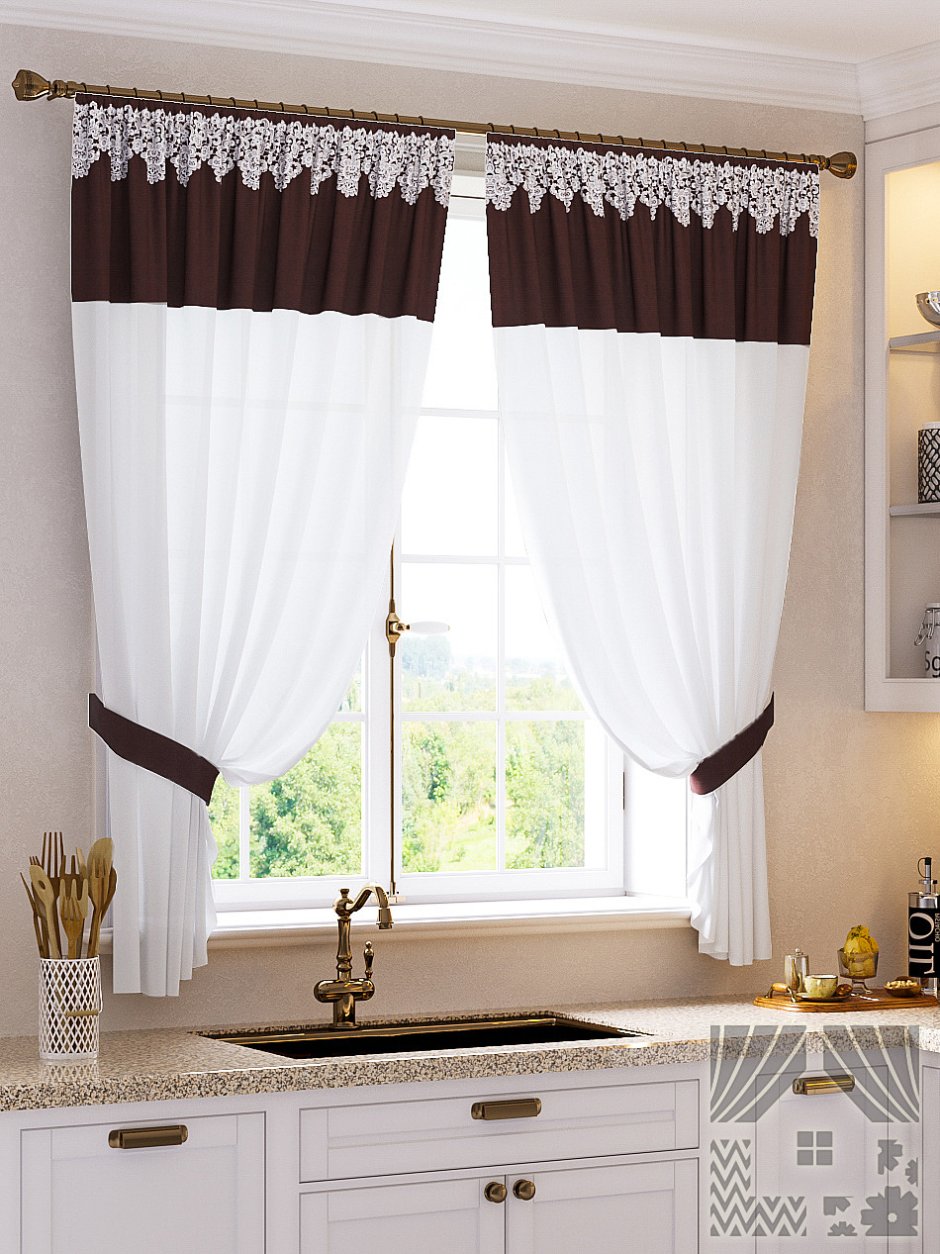 Шторы для кухни Нивасан Сильвия