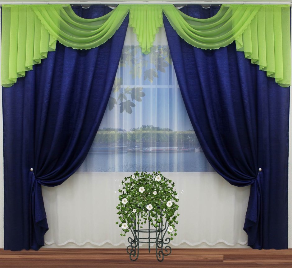 Штора для кухни Nivasan тюльпан TN-ml, 170х480 см