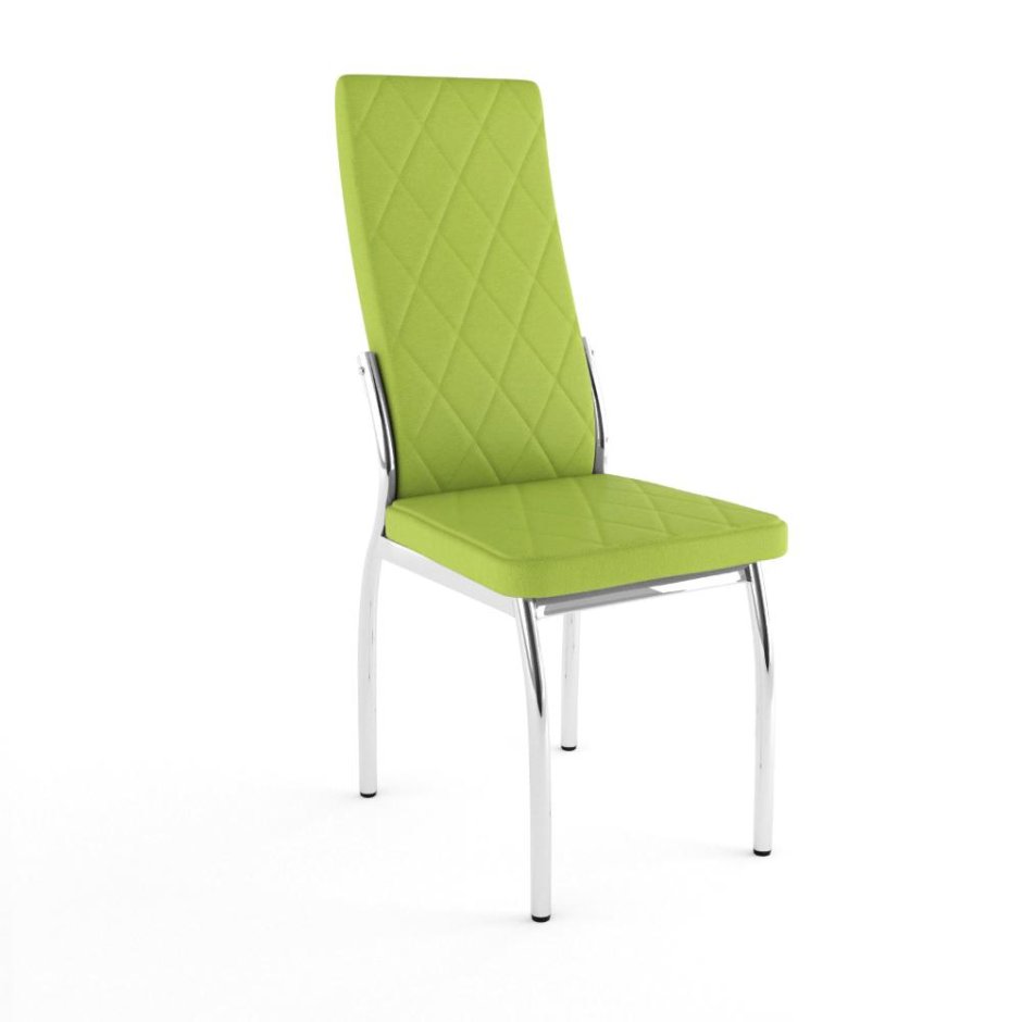 Стол и стулья для кухни зеленого цвета