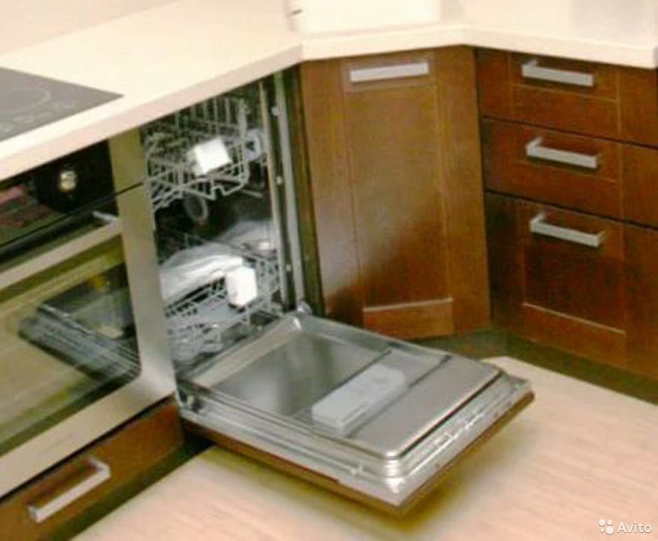 Планировка маленькой кухни с посудомоечной машиной