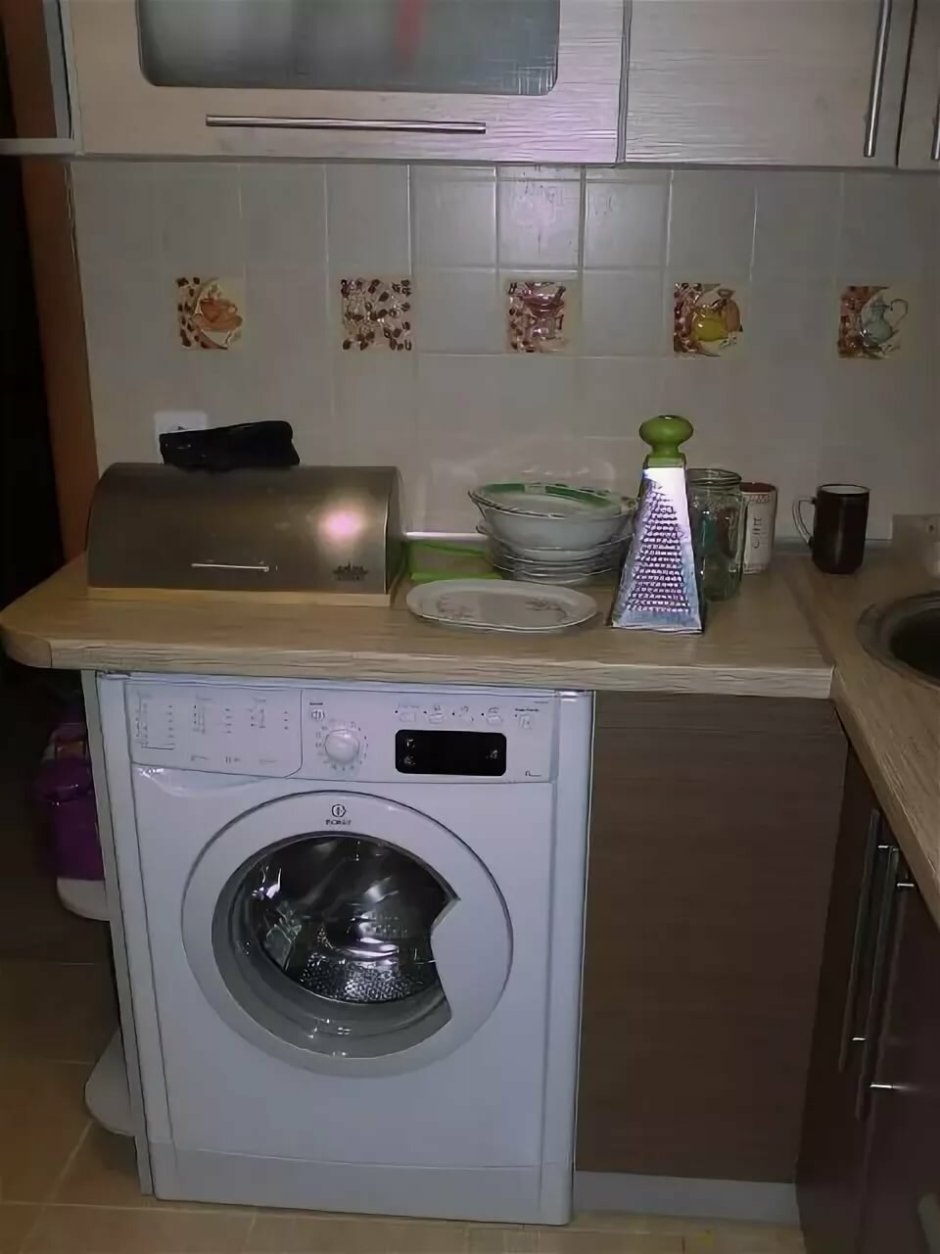 Планировка кухни со стиральной машиной