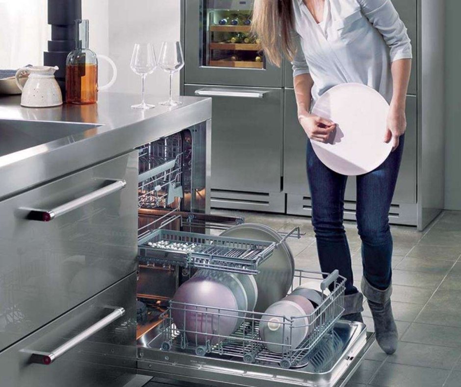 Дизайн кухни с посудомоечной машиной (60 фото)