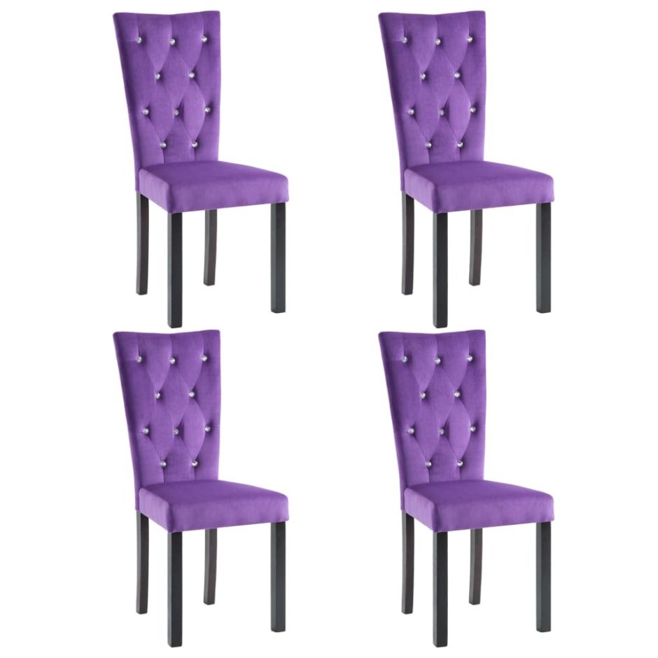 Фиолетовый бархатный стул