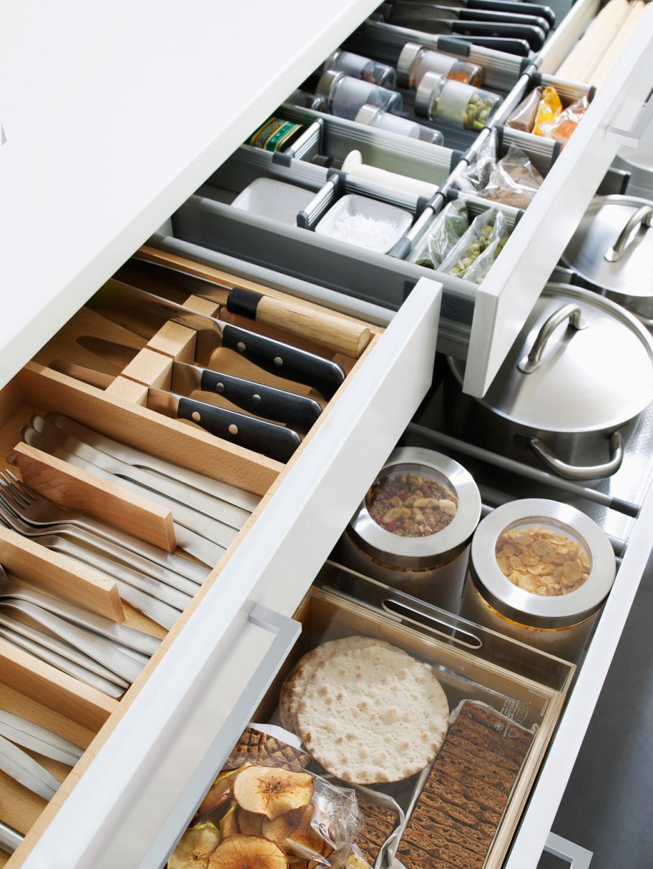 хранение посуды на кухне идеи