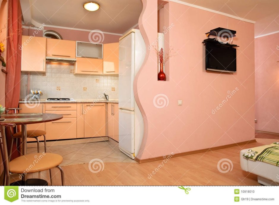 Объединение маленькой кухни с комнатой