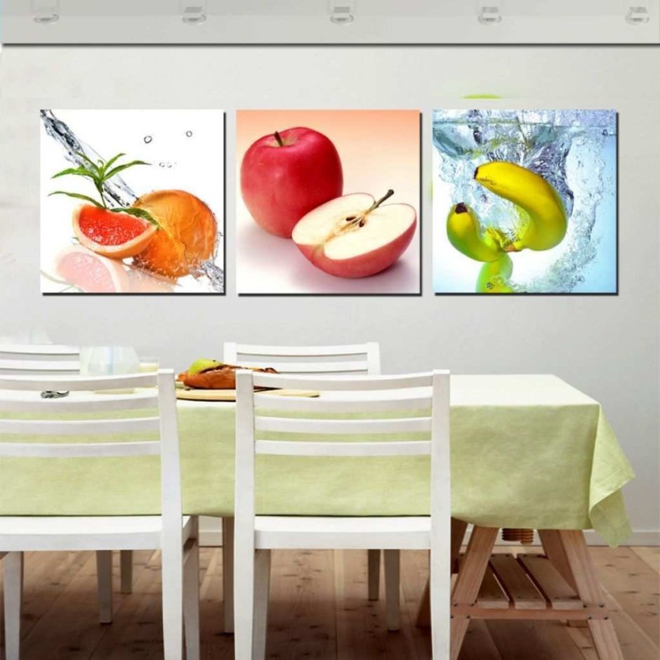 Картины с фруктами для интерьера кухни