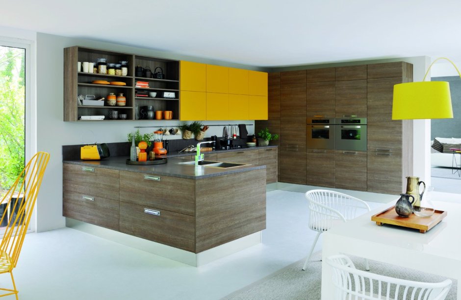 Кухня фасады шпон дуба