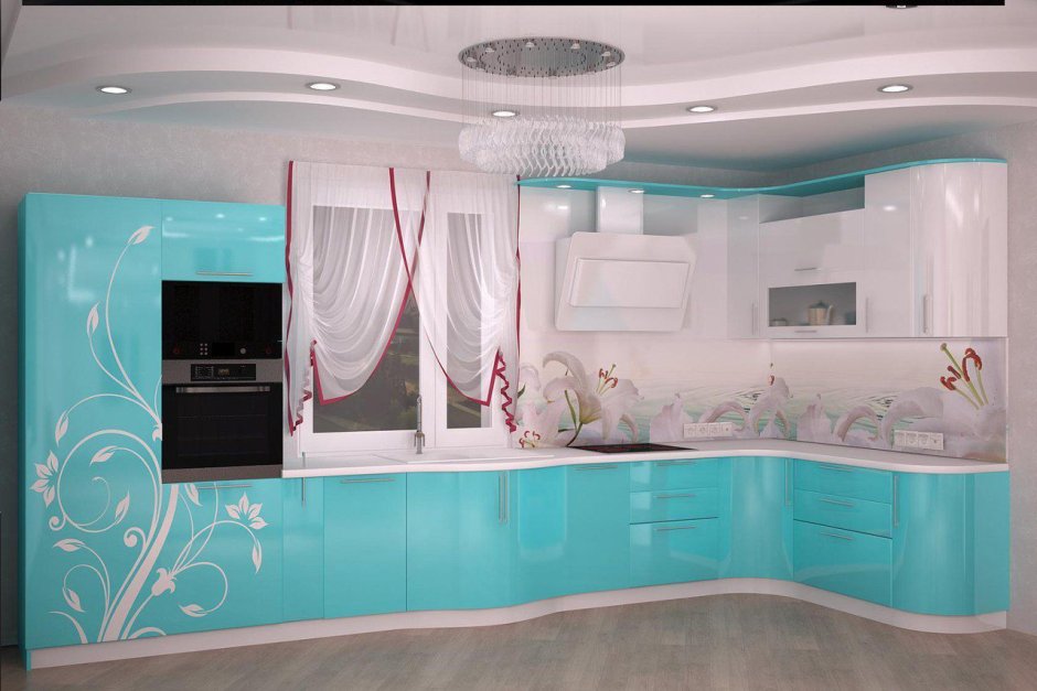 Кухня белая Тиффани