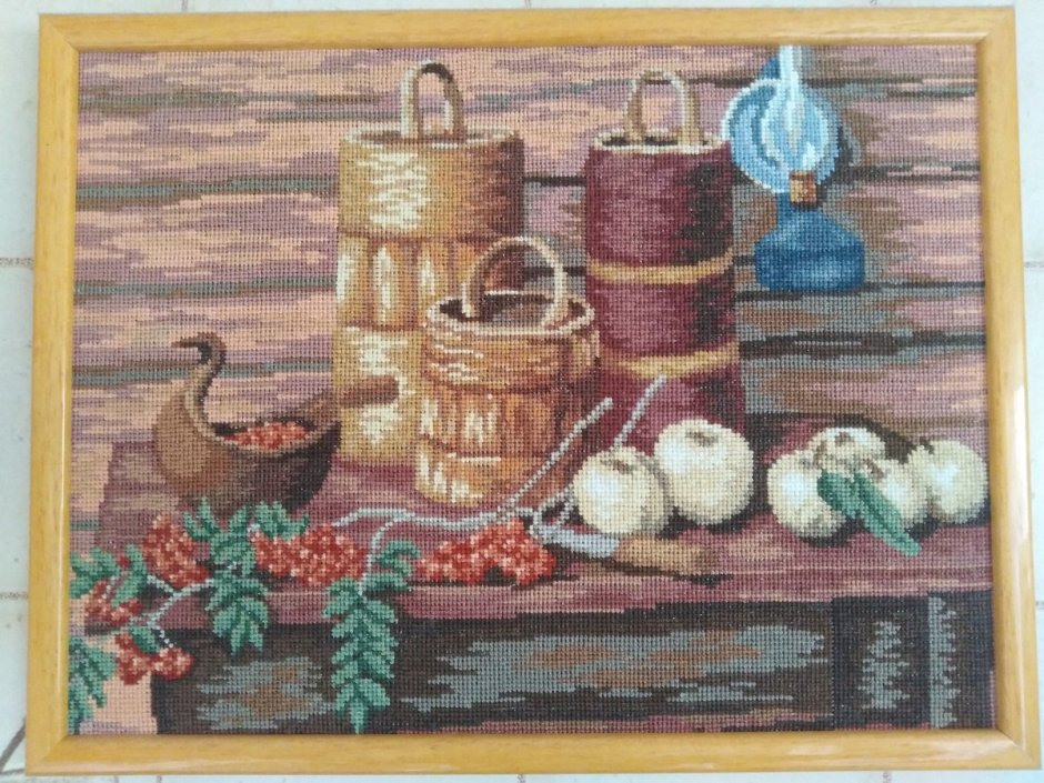Цветы для кухни вышивка