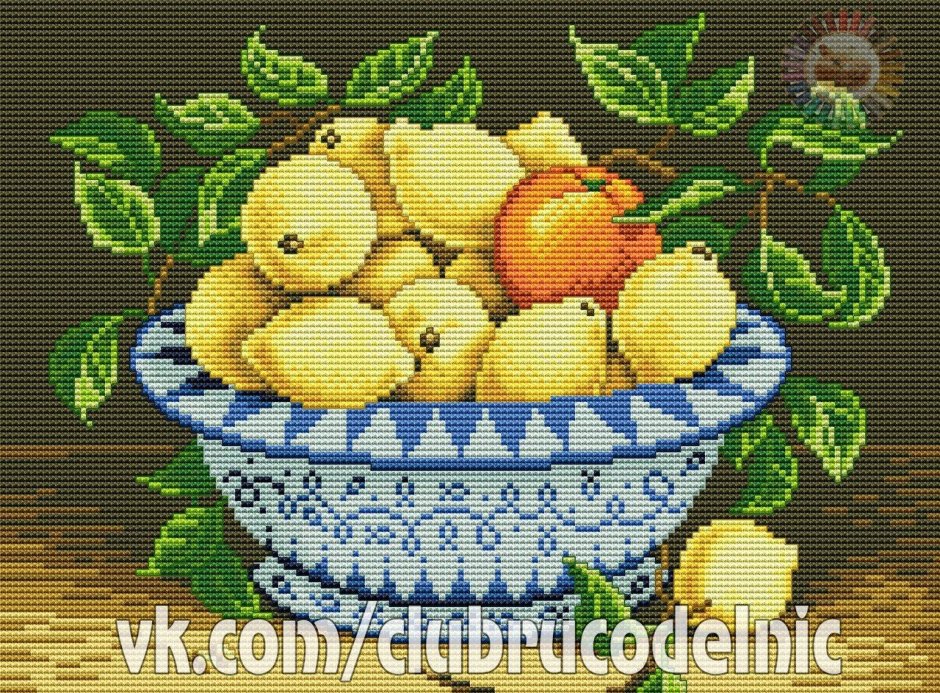 Вышивка крестом натюрморты для кухни