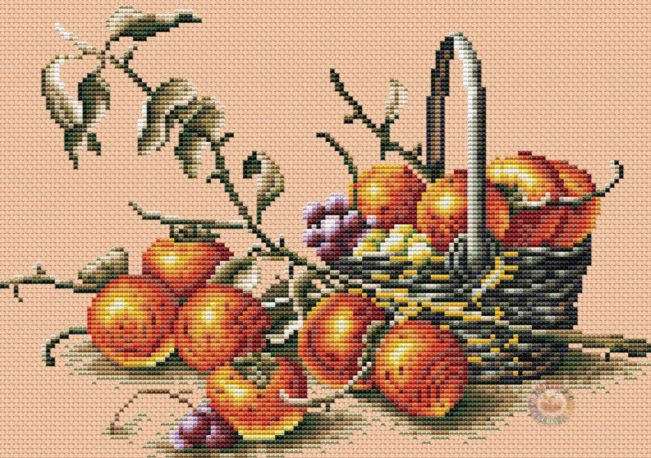 Вышивка крестиком натюрморт для кухни